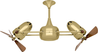 Matthews Fan Company - DD-BRBR-WD - Ceiling Fan - Duplo-Dinamico - Brushed Brass