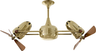Matthews Fan Company - DD-PB-WD - Ceiling Fan - Duplo-Dinamico - Polished Brass