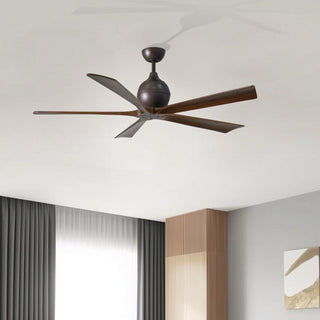 Irene-5 60" Ceiling Fan in Textured Bronze