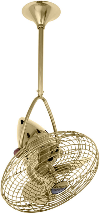 Matthews Fan Company - JD-PB-MTL - 13" Ceiling Fan - Jarold Direcional - Polished Brass