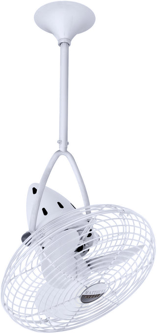 Matthews Fan Company - JD-WH-MTL - 13" Ceiling Fan - Jarold Direcional - Gloss White