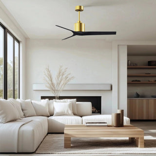 Mollywood 52" Ceiling Fan in Brushed Brass