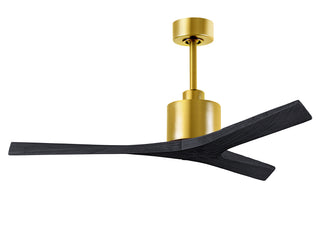 Matthews Fan Company - MW-BRBR-BK-52 - 52" Ceiling Fan - Mollywood - Brushed Brass