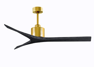 Matthews Fan Company - MW-BRBR-BK-60 - 60" Ceiling Fan - Mollywood - Brushed Brass