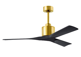 Matthews Fan Company - NK-BRBR-BK-52 - 52" Ceiling Fan - Nan - Brushed Brass