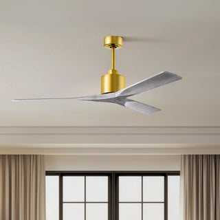 Nan 60" Ceiling Fan in Brushed Brass