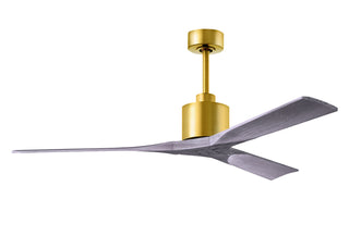 Matthews Fan Company - NK-BRBR-BW-60 - 60" Ceiling Fan - Nan - Brushed Brass