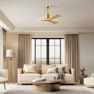 Nan 52" Ceiling Fan in Brushed Brass