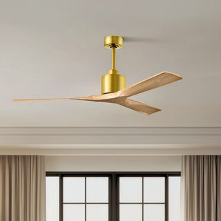 Nan 60" Ceiling Fan in Brushed Brass