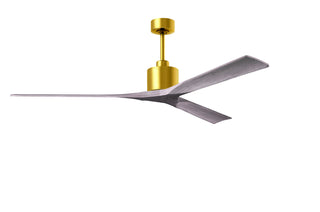 Matthews Fan Company - NKXL-BRBR-BW-72 - 72" Ceiling Fan - Nan XL - Brushed Brass