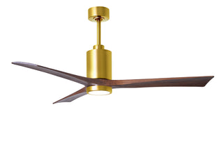 Matthews Fan Company - PA3-BRBR-WA-60 - 60" Ceiling Fan - Patricia-3 - Brushed Brass