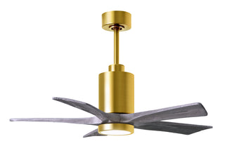 Matthews Fan Company - PA5-BRBR-BW-42 - 42" Ceiling Fan - Patricia-5 - Brushed Brass