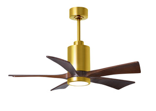 Matthews Fan Company - PA5-BRBR-WA-42 - 42" Ceiling Fan - Patricia-5 - Brushed Brass
