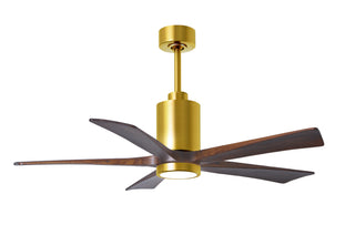 Matthews Fan Company - PA5-BRBR-WA-52 - 52" Ceiling Fan - Patricia-5 - Brushed Brass