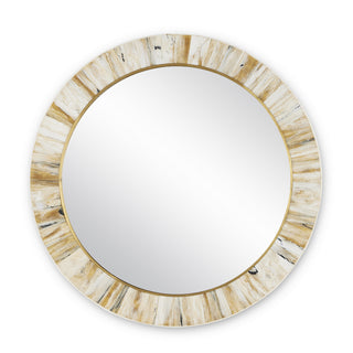 Currey and Company - 1000-0121 - Mirror - Niva - Cream/Brass