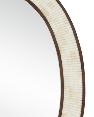 Andar Mirror in Natural/Dark Walnut