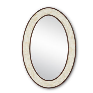 Currey and Company - 1000-0125 - Mirror - Andar - Natural/Dark Walnut