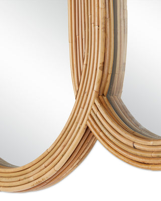 Triboa Mirror in Natural/Khaki