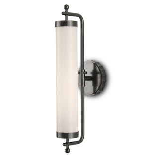 Currey and Company - 5800-0022 - One Light Wall Sconce - Latimer - White/Oil Rubbed Bronze