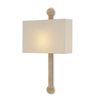 Currey and Company - 5900-0052 - One Light Wall Sconce - Senegal - Natural/Beighe
