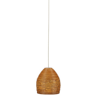 Currey and Company - 9000-0998 - One Light Pendant - Beehive - Natural/Silver