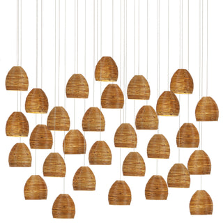 Currey and Company - 9000-1003 - 30 Light Pendant - Beehive - Natural/Silver