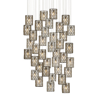 Currey and Company - 9000-1053 - 36 Light Pendant - Regatta - Natural/Cupertino/Silver