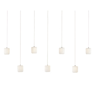 Currey and Company - 9000-1060 - Seven Light Pendant - Dove - White/Silver