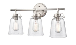 Millennium - 4413-BN - Three Light Vanity - Amberose - Brushed Nickel