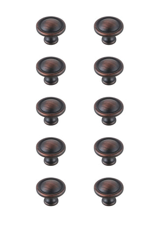 Elegant Lighting - KB2007-ORB-10PK - Knob Multipack (Set of 10) - Garlande - Oil-rubbed Bronze