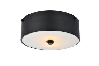 Elegant Lighting - LD6024 - Two light Flush Mount - Hazen - Flat Black and white