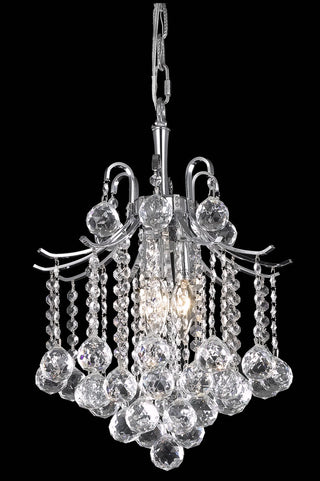 Elegant Lighting - LD8200D12C - Three Light Pendant - Amelia - Chrome