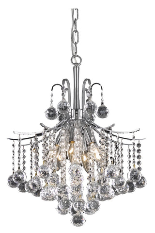 Elegant Lighting - LD8200D17C - Six Light Pendant - Amelia - Chrome