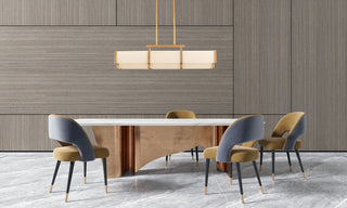 Orleans Five Light Linear Chandelier in Distressed Gold