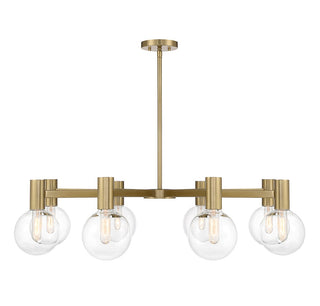 Savoy House - 1-3074-8-322 - Eight Light Chandelier - Wright - Warm Brass