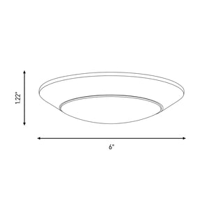 LED Disc Light in Bronze