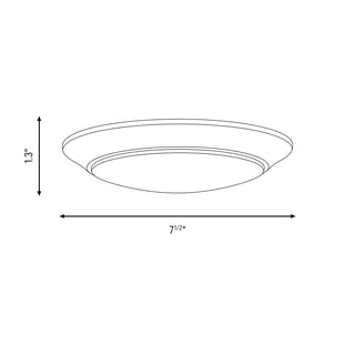 LED Disc Light in Black