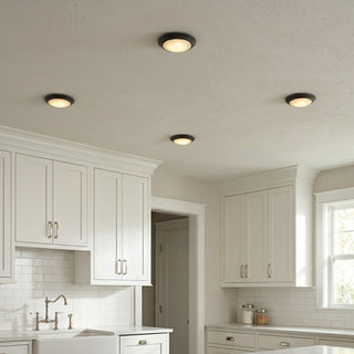 LED Disc Light in Black