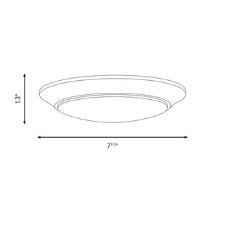 Builder Specialty LED Disc Light in White