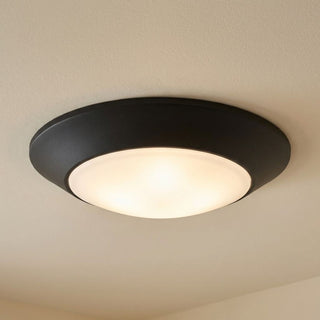 LED Disc Light in Black