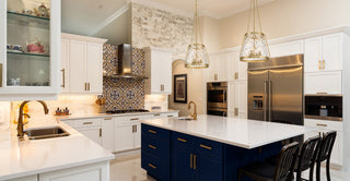 Crawford Four Light Pendant in Warm Brass