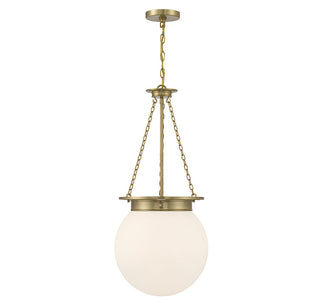 Savoy House - 7-3901-3-322 - Three Light Pendant - Manor - Warm Brass