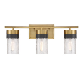 Savoy House - 8-3600-3-322 - Three Light Bathroom Vanity - Brickell - Warm Brass