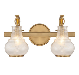 Savoy House - 8-4417-2-322 - Two Light Bathroom Vanity - Adams - Warm Brass