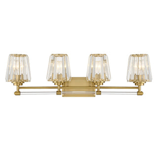 Savoy House - 8-6001-4-322 - Four Light Bathroom Vanity - Garnet - Warm Brass