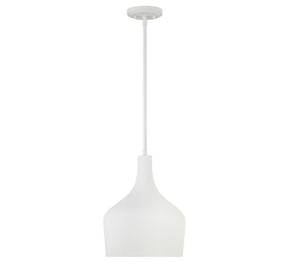 Meridian - M70020BQW - One Light Pendant - Bisque White