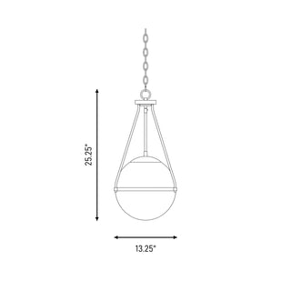 One Light Pendant in Chrome