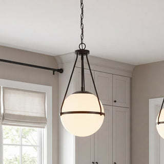 One Light Pendant in Matte Black