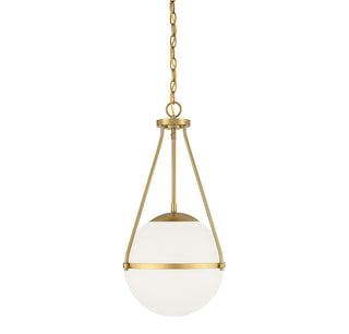 Meridian - M7025NB - One Light Pendant - Natural Brass