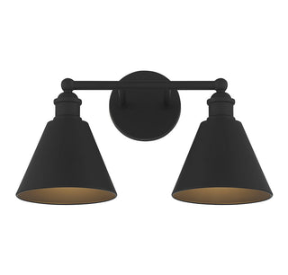 Meridian - M80063MBK - Two Light Bathroom Vanity - Matte Black